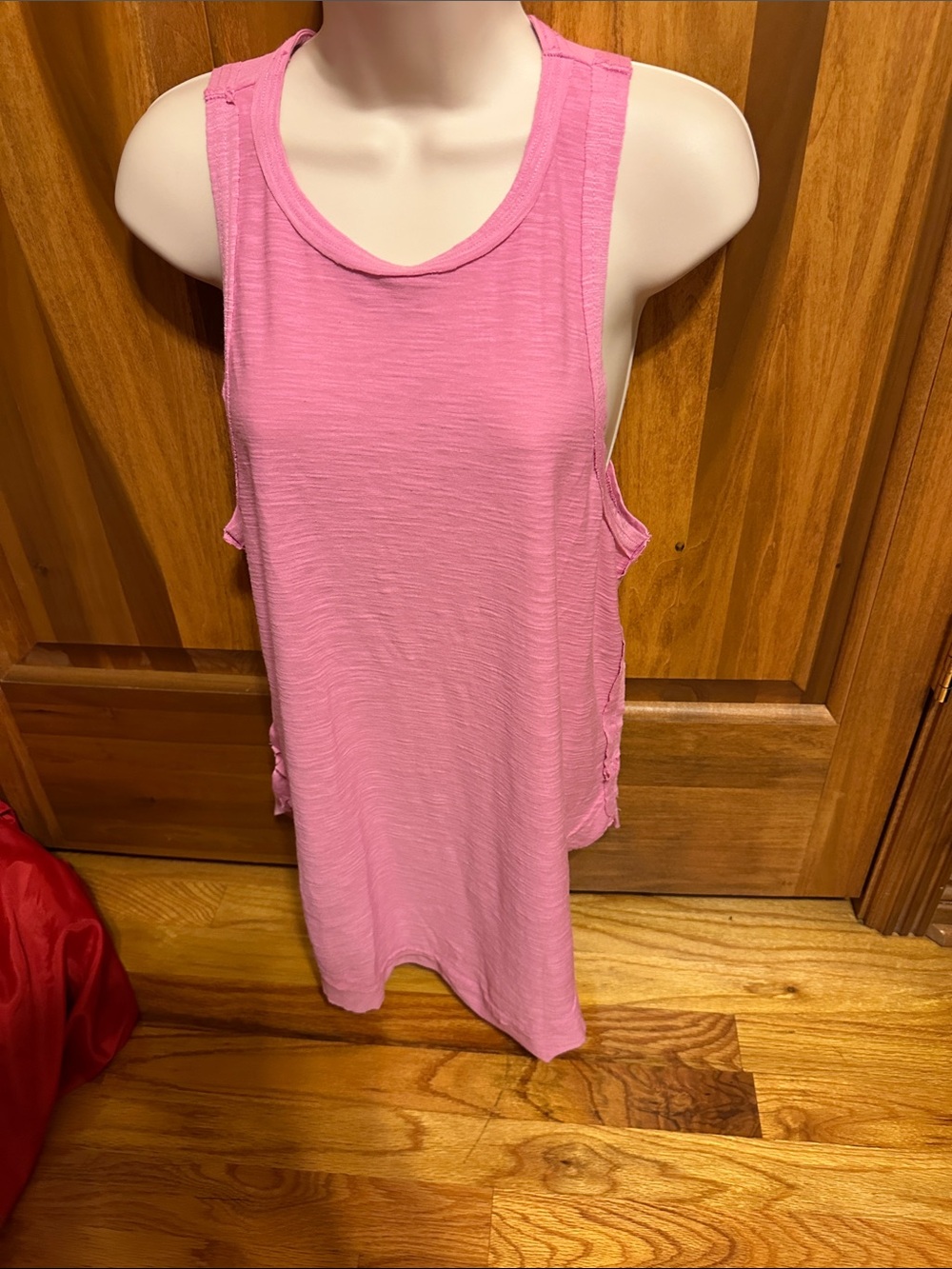 Zenana Outfitters Pink Scoop Neck Side-Tie Tank